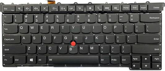 New US Layout Keyboard with Backlit Replacement for Lenovo Thinkpad X1 Carbon Gen 3 3rd 2015 Versions 01YQ389