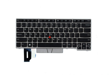 Replacement Lenovo T480s Black - PT Backlit Keyboard for Lenovo Thinkpad T480s, T490, E490, L480, L490, L380, L390, L380 Yoga, L390 Yoga, E490, E480