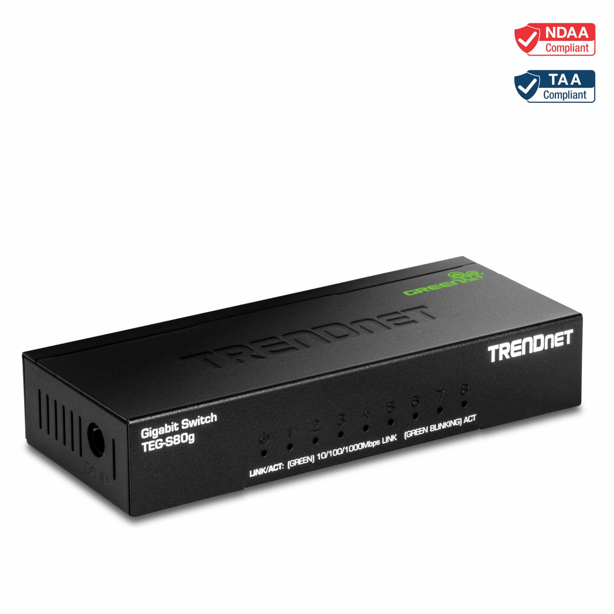TRENDnet 2-Port 4K Dual Monitor DisplayPort KVM Switch with Audio, TK-240DP, 2560 x 1440 @ 144Hz, 2-Port USB 2.0 Hub, Connect Two Monitors, NDAA + TAA Compliant, Black
