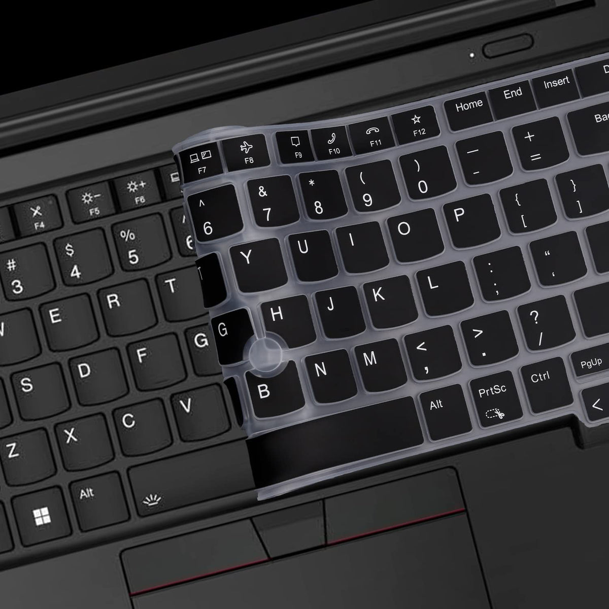 Keyboard Cover for Lenovo Thinkpad x1 Carbon Gen 11/10 14", ThinkPad X1 Yoga Gen 8/7, ThinkPad T14 T14s L14 P14s Gen 4/3, Thinkpad E14 Gen 6/5 (Not Fit T14 L14 P14s Gen 6/5/3/2/1, E14 Gen 7)-Black