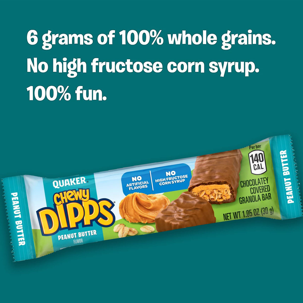 Quaker Chewy Granola Bars, Chewy & Dipps Variety Pack, 58 Count