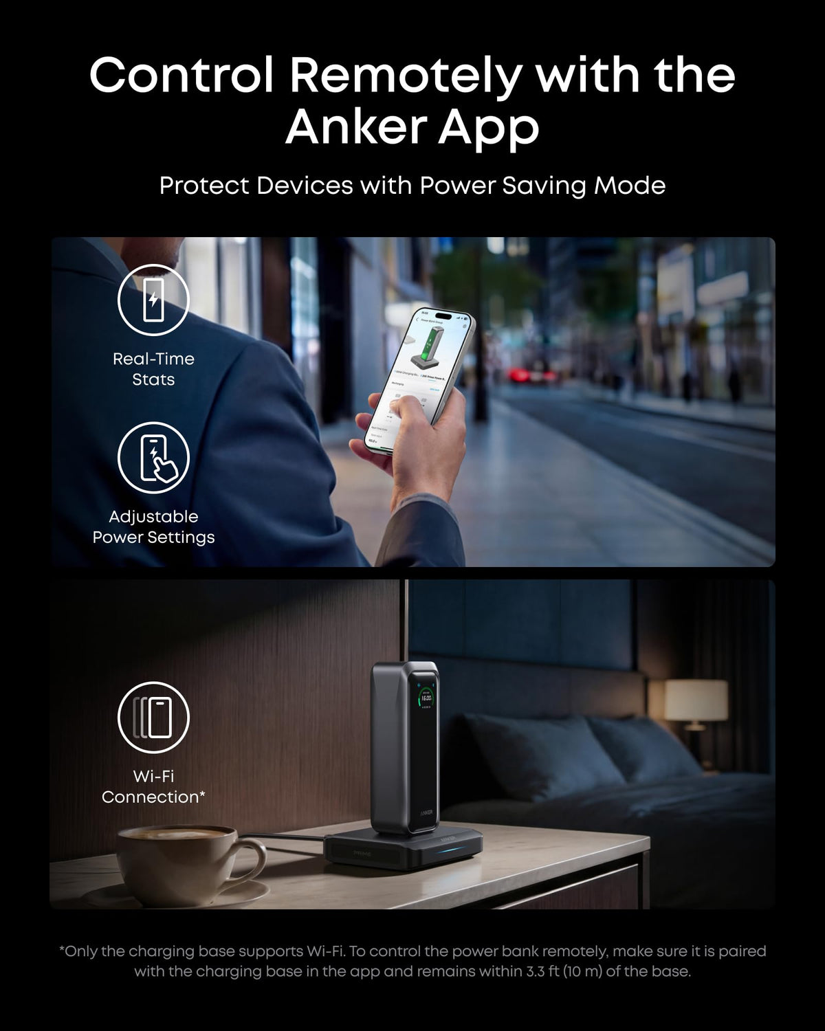Anker Prime Power Bank, 20,100mAh 3-Port Portable Charger with 220W Max Output, Two-Way Charging, TSA-Approved, App Control, for MacBook, iPhone 17/16 Series, and More (Base Not Included)