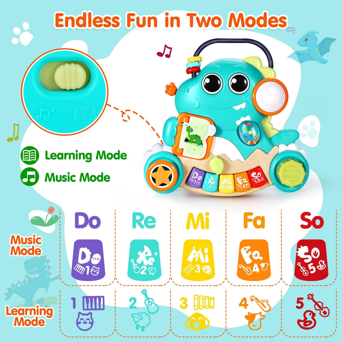 Baby Piano Toy 6 to 12 Months Light Up Music Baby Toys for 6 9 12 18 Months Early Learning Educational Piano Keyboard Infant Babies Girl Toy 1 Year Old Boy Girls Gift