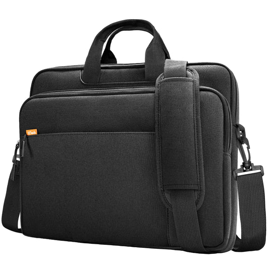 JETech 15 15.6 16 Inch Laptop Bag Case, Waterproof Computer Sleeve Cover Compatible with MacBook Air/Pro 15/16, Surface Book 3/2 15, Dell Inspiron 15.6, HP Pavilion 15.6 (Light Grey)
