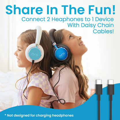 Puro Sound Labs Kids Wireless Headphones – Volume-Limiting 85dB, Built-in Mic, Studio-Grade Sound, 20-Hour Battery Life, Comfortable & Easy to Connect Kids Bluetooth Headphones – BT2200 Plus, Purple