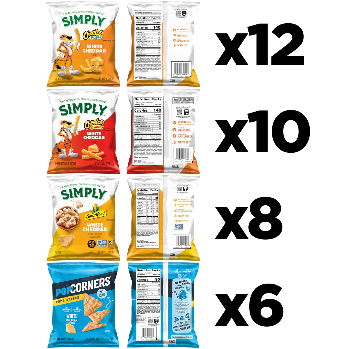 Frito-Lay Ultimate Smart Care Package 2.0, Variety Assortment of Snacks (Pack of 40)