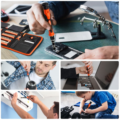 STREBITO Electronics Precision Screwdriver Sets 142-Piece with 120 Bits Magnetic Repair Tool Kit for iPhone, MacBook, Computer, Laptop, PC, Tablet, PS4, Xbox, Nintendo, Game Console