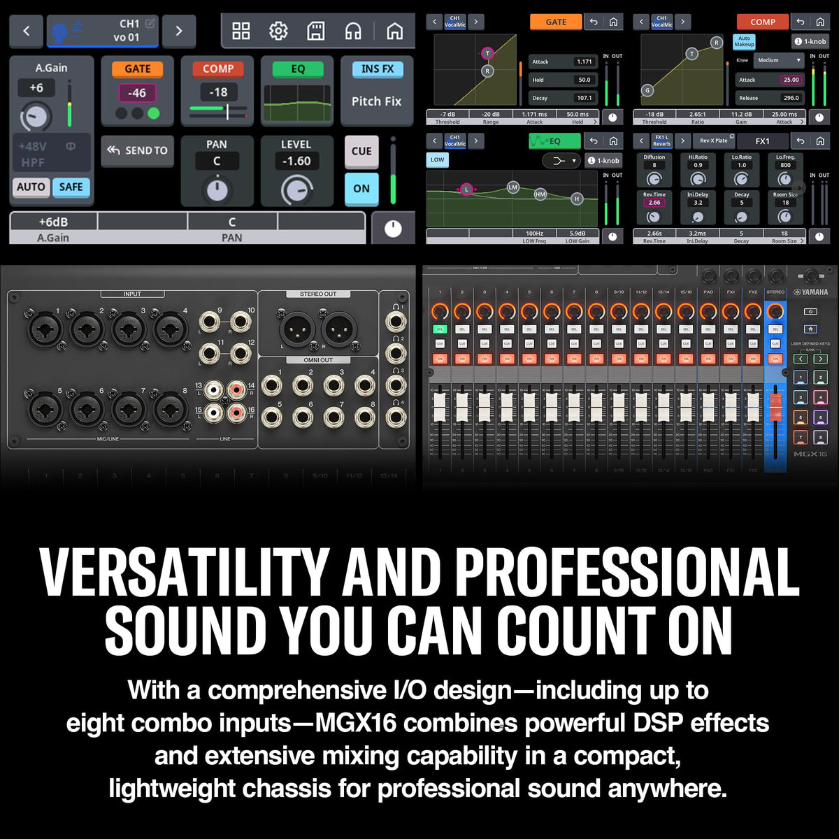 YAMAHA MG10XU 10-Input Stereo Mixer with Effects