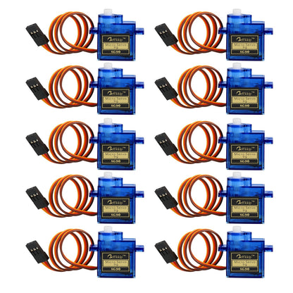 4Pcs SG90 9g Micro Servos for RC Robot Helicopter Airplane Controls Car Boat