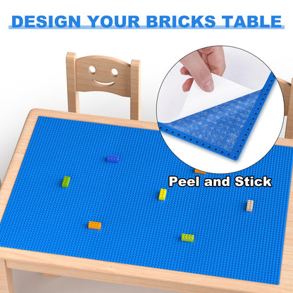 Pokiiulk Classic Gray Baseplates, 32x32 Studs Square Base Plates for Play or Display Bricks Creations, Compatible with Classic Legos, 10" x 10", Pack of 2, Perfect for City Streets, Castle, Mountains