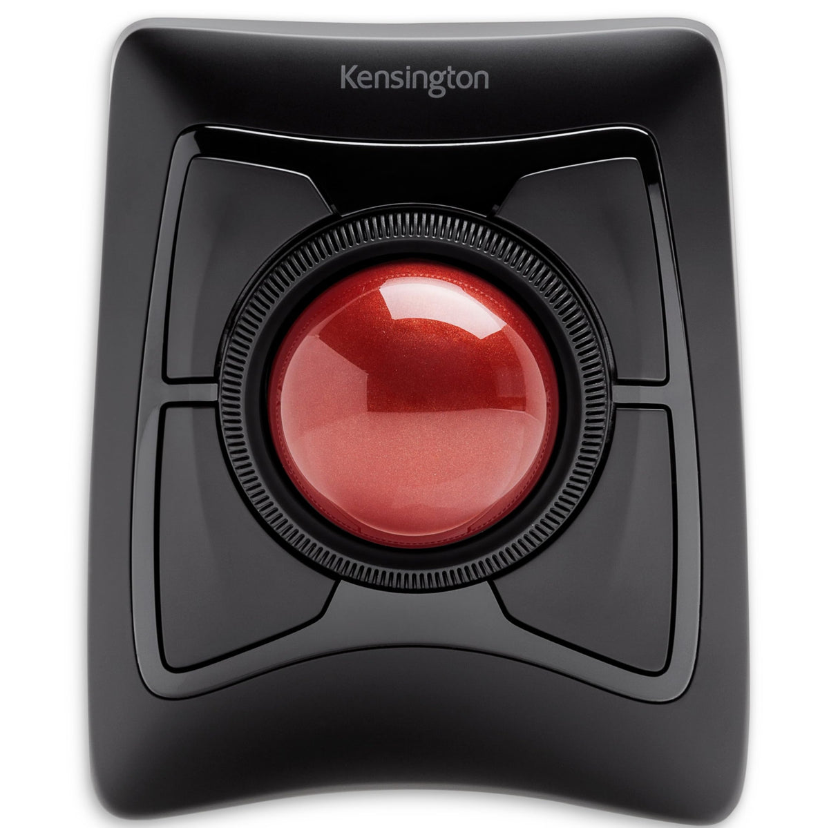 Kensington Expert Trackball Mouse (K64325), Black Silver, 5"W x 5-3/4"D x 2-1/2"H