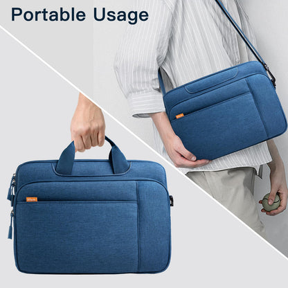 JETech 15 15.6 16 Inch Laptop Bag Case, Waterproof Computer Sleeve Cover Compatible with MacBook Air/Pro 15/16, Surface Book 3/2 15, Dell Inspiron 15.6, HP Pavilion 15.6 (Light Grey)
