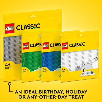 LEGO Classic Blue Baseplate 11025 Building Toy Set for Preschool Kids, Boys, and Girls Ages 4+ (1 Pieces)