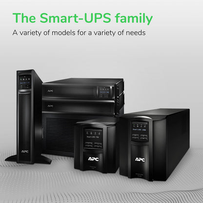 APC 1500VA Smart UPS with SmartConnect, SMT1500C Sinewave UPS Battery Backup, AVR, 120V, Line Interactive Uninterruptible Power Supply