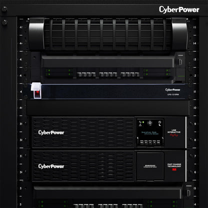 CyberPower CPS1215RMS Surge Protector, 120V/15A, 12 Outlets, 15 ft Power Cord, 1U Rackmount