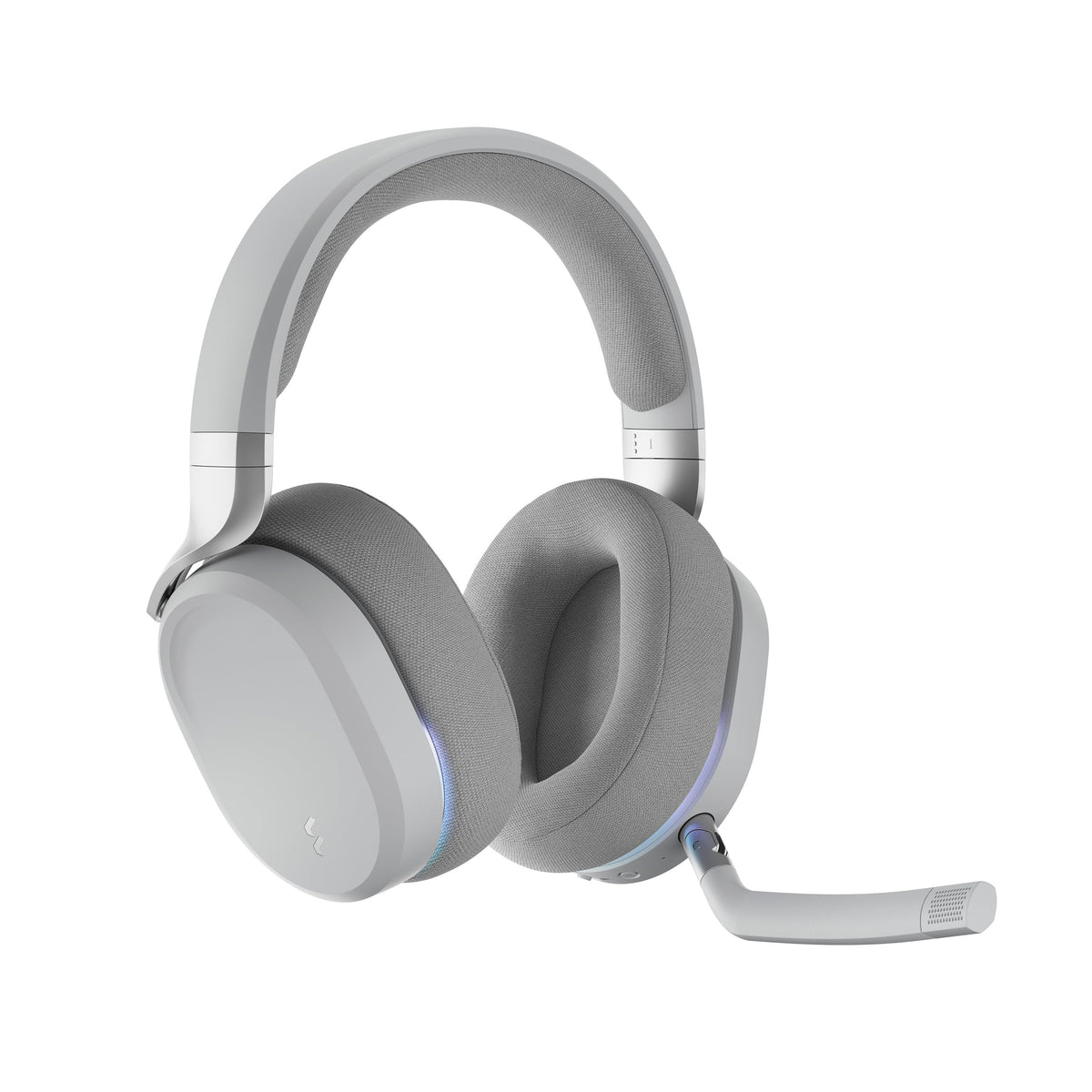 Fractal Design Scape Dark - Wireless PC Gaming Headset - Detachable Flip-to-Mute Microphone with Noise Cancellation - Battery Life Up to 40 Hours - Configurable Ambient Lighting - Black