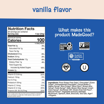 MadeGood Chocolate Lovers Variety Pack, Granola Bars, Morning Bars & Drizzled Birthday Cake Bars