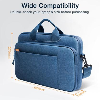 JETech 15 15.6 16 Inch Laptop Bag Case, Waterproof Computer Sleeve Cover Compatible with MacBook Air/Pro 15/16, Surface Book 3/2 15, Dell Inspiron 15.6, HP Pavilion 15.6 (Light Grey)
