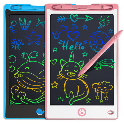 Hockvill LCD Writing Tablet for Kids 8.8 Inch, Toys for Girls Boys Drawing Pad for 3 4 5 6 7 Year Old Kids Toys, Children Christmas Birthday Gift for Kids Toddler Doodle Board Travel Essentials