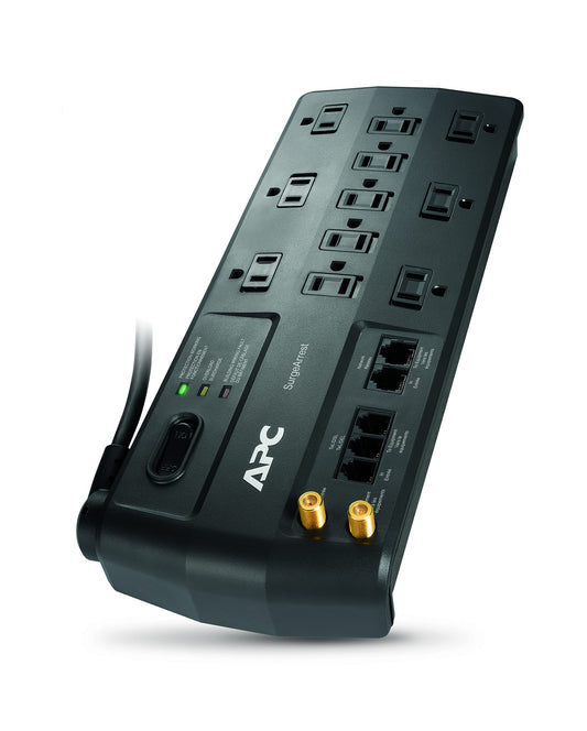 APC Surge Protector with Telephone, DSL and Coaxial Protection, P11VT3, 3020 Joules, 11 Outlet Surge Protector Power Strip