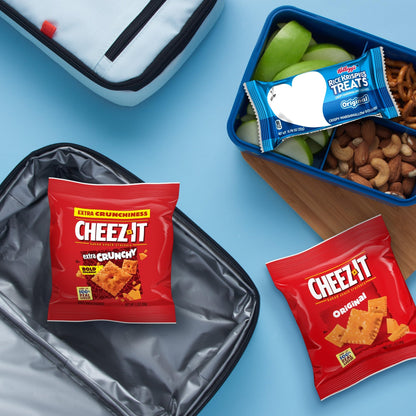 Kellogg's Cheez-It, Pringles & Rice Krispies Treats Snacks Mega Variety Pack, 30.1oz Box (30 Count)