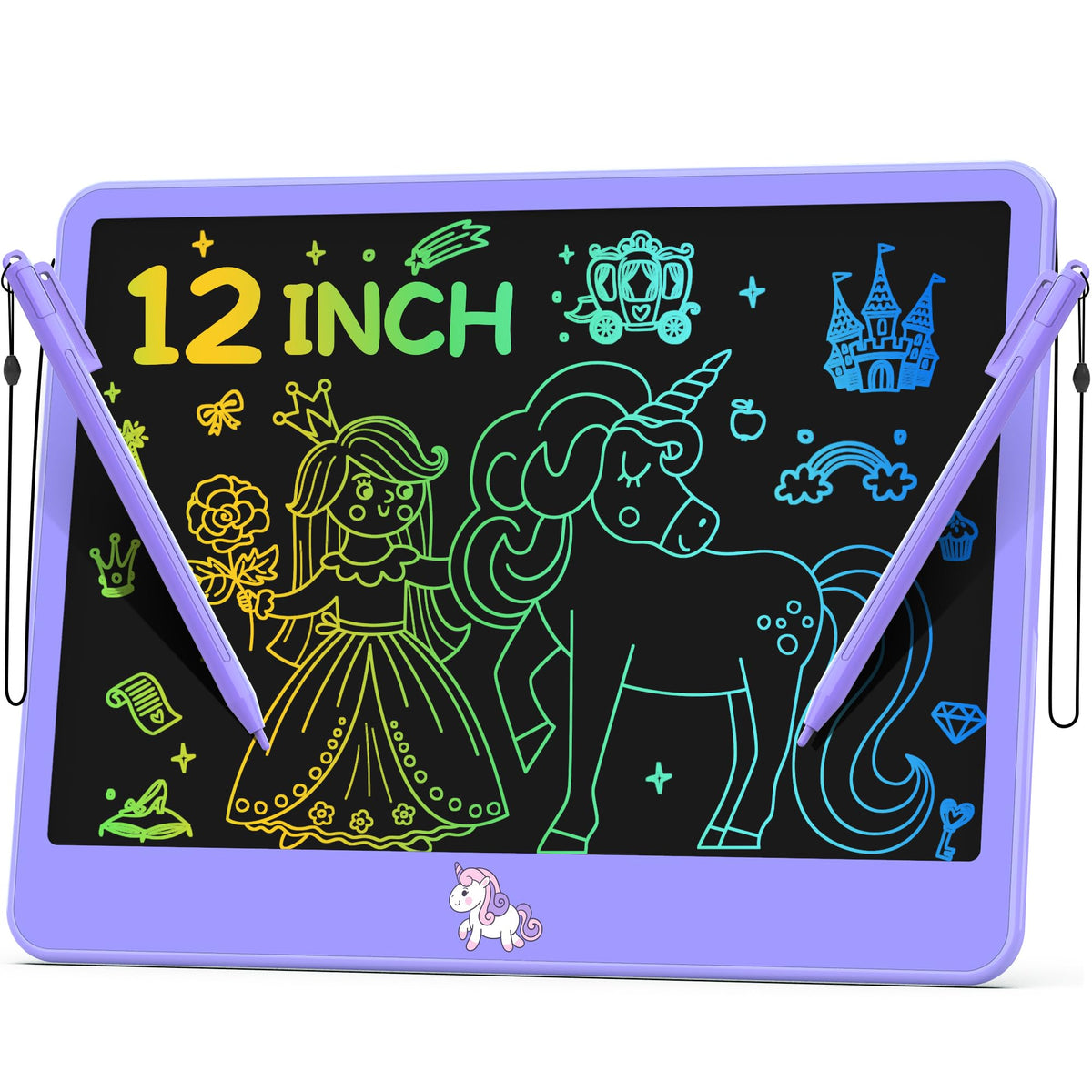 Hockvill LCD Writing Tablet for Kids 8.8 Inch, Toys for Girls Boys Drawing Pad for 3 4 5 6 7 Year Old Kids Toys, Children Christmas Birthday Gift for Kids Toddler Doodle Board Travel Essentials
