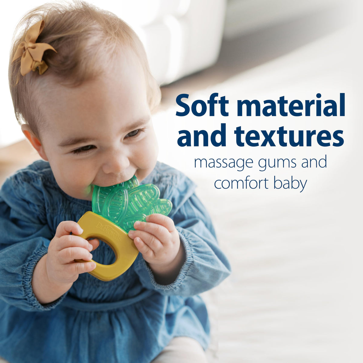 Dr. Brown's AquaCool Water-Filled Teether, Cooling Baby Teether Toy for Sore Gums, Apple Pineapple, BPA-Free, 3m+, 2-Pack