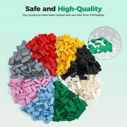 HUIZDQ 1500 Pieces Building Bricks, Classic Bulk Small Blocks, Classic Bricks Set Basic Building Blocks Compatible with All Major Brands