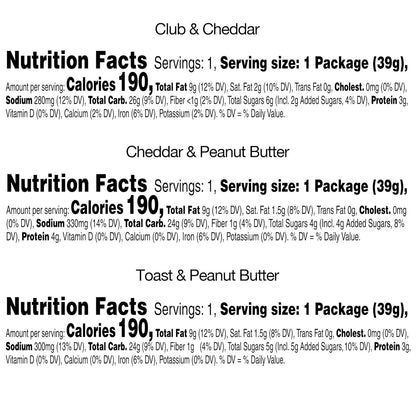 Keebler Sandwich Crackers, Lunch Snacks, Variety Pack (45 Packs)