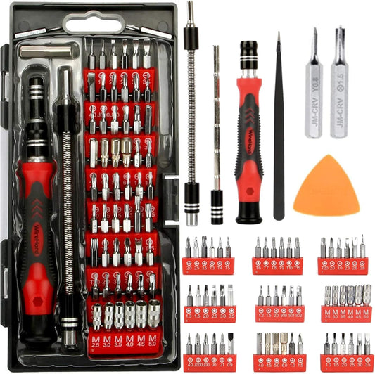 62 in 1 Precision Screwdriver Set Magnetic Repair Tool Kit with Triwing Y00 Torx T5 T6 Gifts for Men Electronics Laptop Macbook PC RC PS5 iPhone Jewelers XBOX Glasses