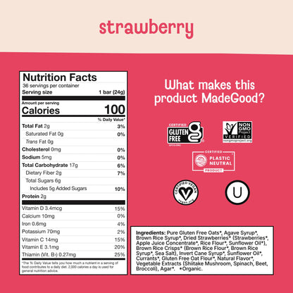 MadeGood Granola Variety Pack, Crunchy Squares, Bites, Bars, and Morning Bars for Breakfast and Healthy Snacking, Organic and Gluten Free, 36 Pack