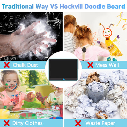 Hockvill LCD Writing Tablet for Kids 8.8 Inch, Toys for Girls Boys Drawing Pad for 3 4 5 6 7 Year Old Kids Toys, Children Christmas Birthday Gift for Kids Toddler Doodle Board Travel Essentials