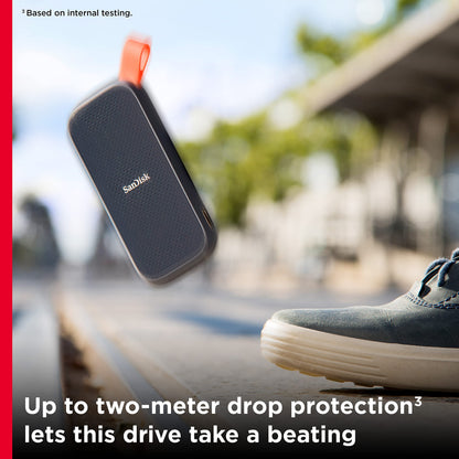SANDISK 1TB Portable SSD - Up to 800MB/s, USB-C, USB 3.2 Gen 2, Updated Firmware - External Solid State Drive - SDSSDE30-1T00-G26