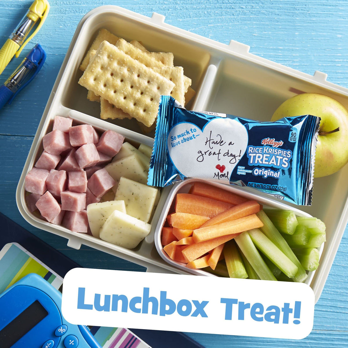 Rice Krispies Treats Crispy Marshmallow Squares, Kids Snack Box, Cereal Bars, Original (Pack of 108)