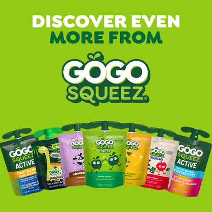 GoGo squeeZ No Sugar Added Organic Fruit & veggieZ Applesauce and Puree Variety Pack, Pedal Peach and Boulder Berry, 3.2 oz Pouches (Pack of 12), Fruit Snacks for Kids, Gluten Free, Nut Free, Recloseable Cap, BPA Free