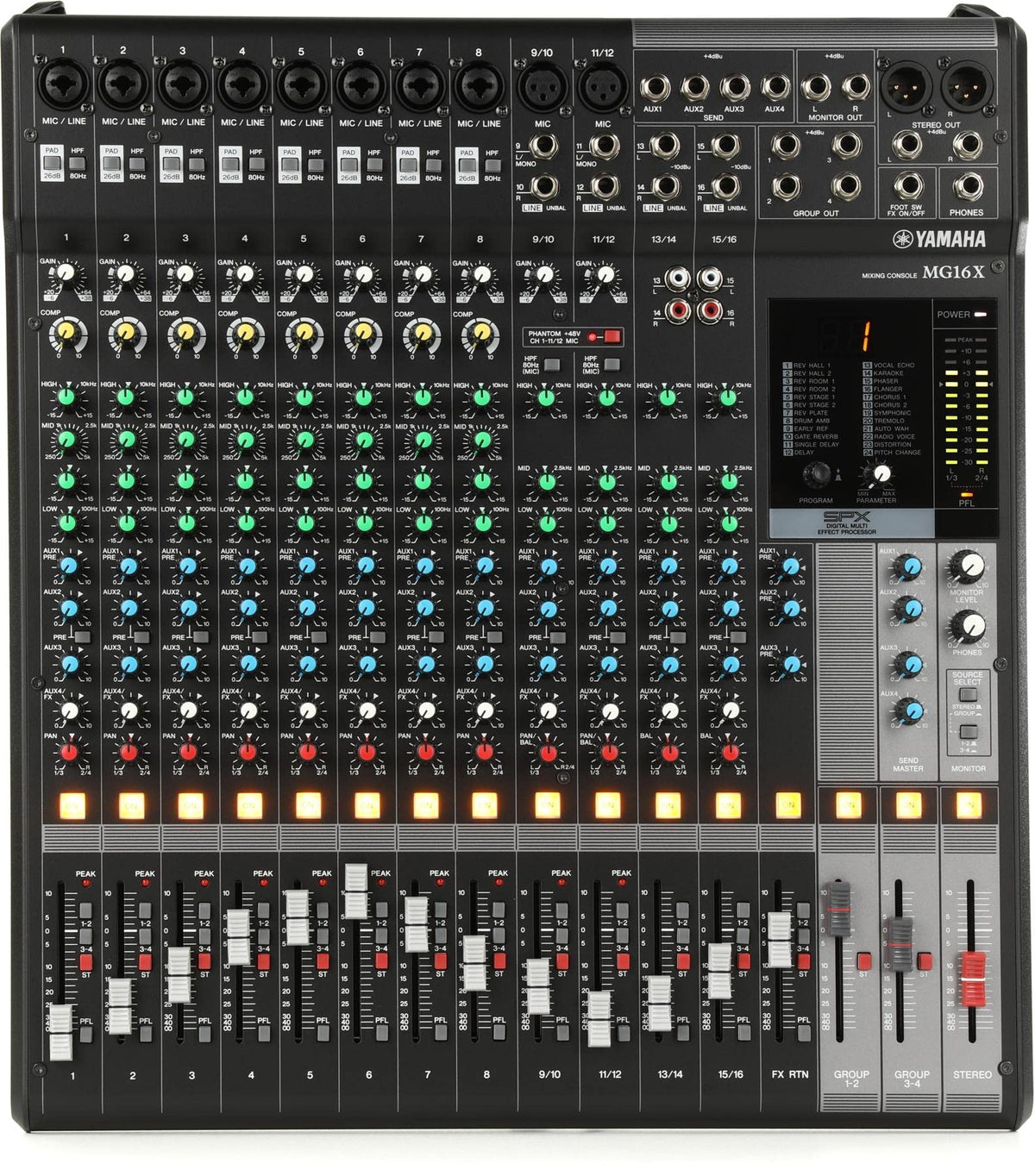 YAMAHA MG10XU 10-Input Stereo Mixer with Effects