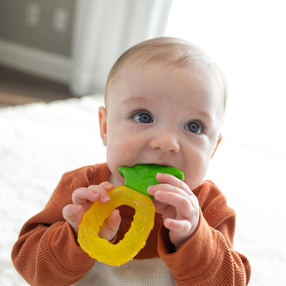 Dr. Brown's AquaCool Water-Filled Teether, Cooling Baby Teether Toy for Sore Gums, Apple Pineapple, BPA-Free, 3m+, 2-Pack