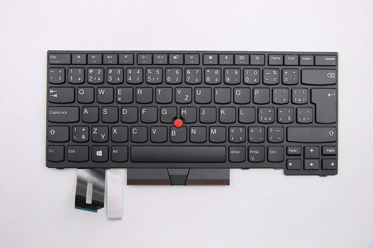 Replacement US Non-Backlit Keyboard for Lenovo ThinkPad T480s T490 E490 L480 L490 L380 L390 L380 Yoga L390 Yoga E480 – US English QWERTY, Refurbished Grade A