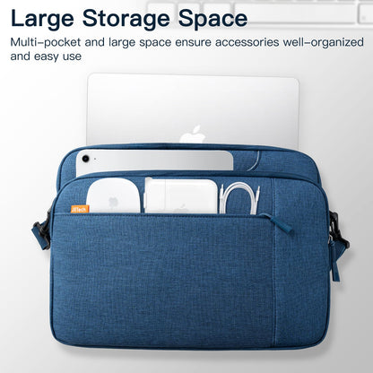 JETech 15 15.6 16 Inch Laptop Bag Case, Waterproof Computer Sleeve Cover Compatible with MacBook Air/Pro 15/16, Surface Book 3/2 15, Dell Inspiron 15.6, HP Pavilion 15.6 (Light Grey)