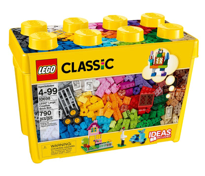 LEGO Classic Large Creative Brick Box 10698 Building Set, Toy Storage Solution for Home or Classrooms, Interactive Building Toy for Kids, Boys, and Girls