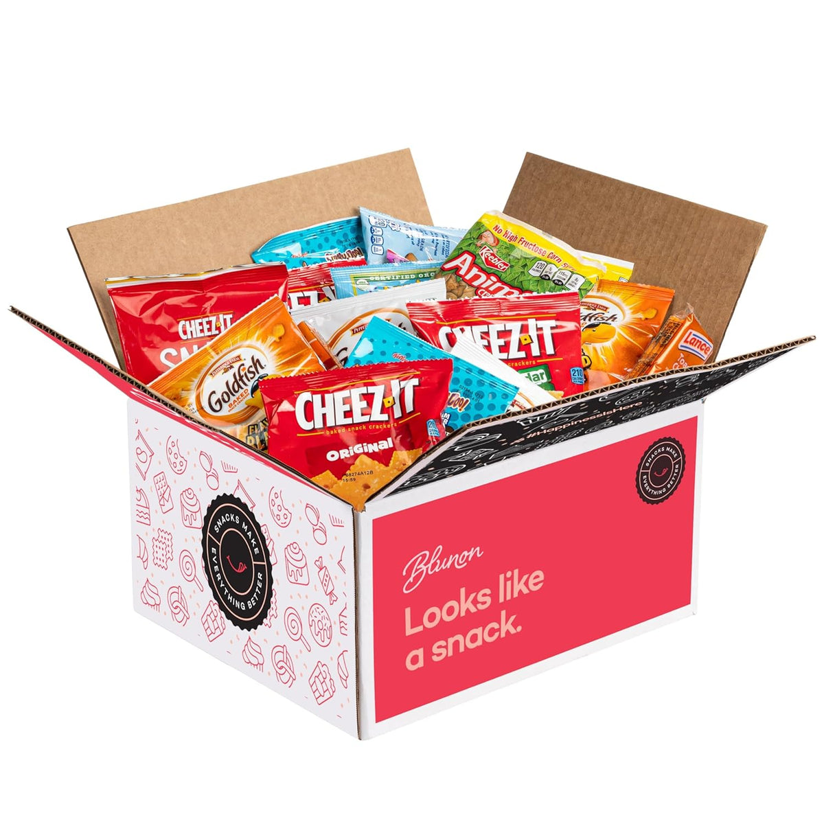 Crackers Variety Pack - Individually Wrapped Assortment - Sampler Bulk Care Package Gift Box - Snack Pack (40 Count)