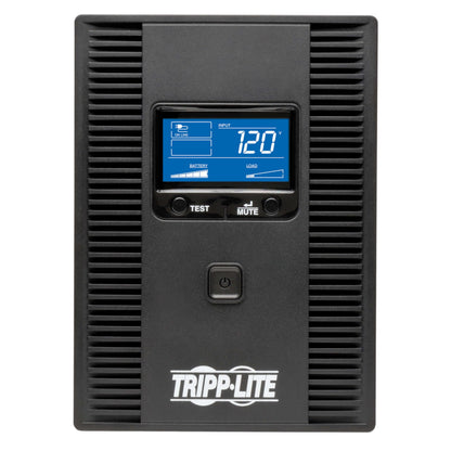 Tripp Lite SMART1500LCD 1500VA Rack Mount UPS Battery Backup, 900W, 8 Outlets, PWM Sine Wave, Short Depth 2U Rackmount UPS, AVR, LCD Screen