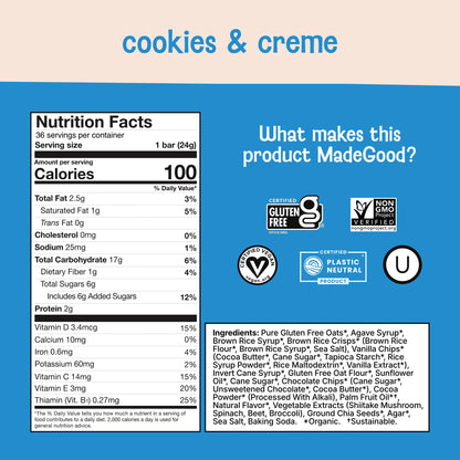 MadeGood Granola Variety Pack, Crunchy Squares, Bites, Bars, and Morning Bars for Breakfast and Healthy Snacking, Organic and Gluten Free, 36 Pack