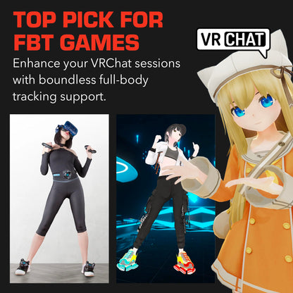 Rebuff Reality Trackstraps for Vive Tracker - Adjustable VR Full Body Tracking Straps, VR Chat Motion Capture, Compatible with Vive Tracker 3.0 2.0 Ultimate, Tundra, (Tracker Sold Separately) Black