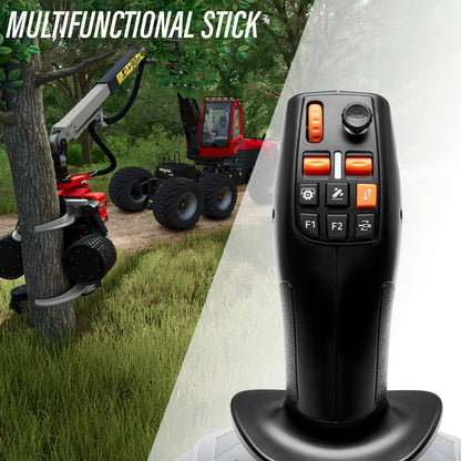 Thrustmaster SimTask FarmStick Joystick for Farming Simulator 25 on PC – Multifunctional Farming Simulator Controller with 3-Axis Precision
