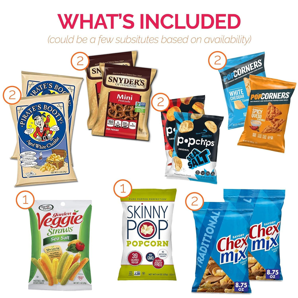 Snacks Variety Pack (40 Count) Mothers Day Snack Box - Snack Gift Basket for Mom, Grandma & Wife with Chips, Cookies & Bars - Care Package for College Students, Office Snacks & Birthdays