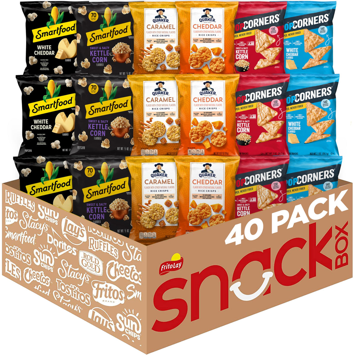 Frito-Lay Ultimate Smart Care Package 2.0, Variety Assortment of Snacks (Pack of 40)
