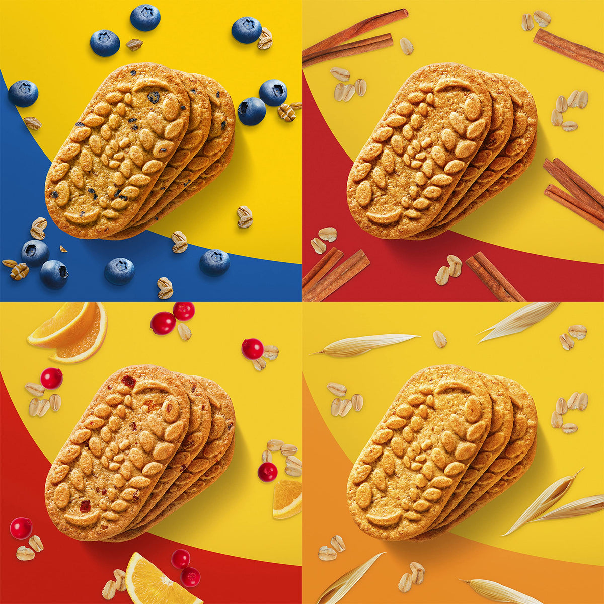 belVita Breakfast Bars Biscuits Variety Pack, 4 Flavors, 30 Total Packs, 6 Boxes (4 Biscuits Per Pack) (Pack of 2)