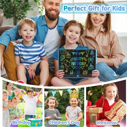 Hockvill LCD Writing Tablet for Kids 8.8 Inch, Toys for Girls Boys Drawing Pad for 3 4 5 6 7 Year Old Kids Toys, Children Christmas Birthday Gift for Kids Toddler Doodle Board Travel Essentials