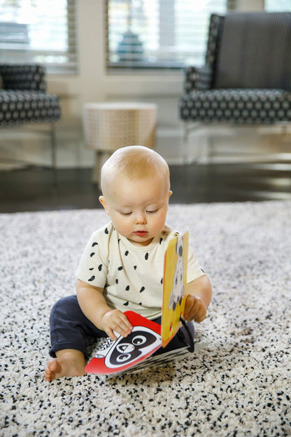 Baby Einstein Flip for Art High Contrast Floor Activity Mirror with Take Along Cards, Tummy Time Play, Newborn+